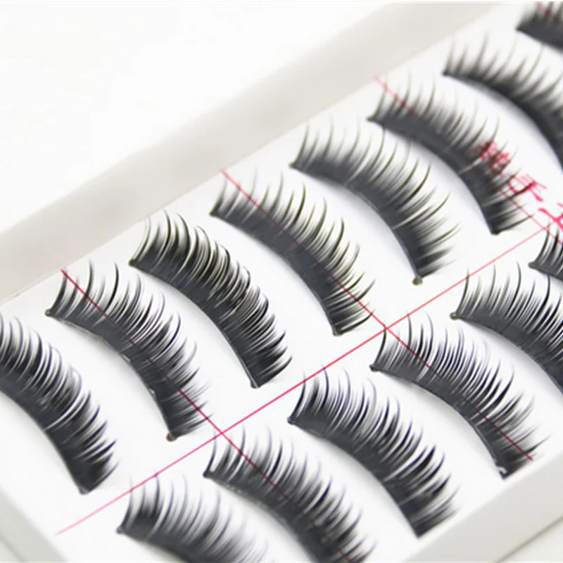 3D Makeup Mink False Eyelashes Hand Made 10 Pairs /set Full Strip Lashes  Eyelash Natural Long Lashes Extension Soft Natural