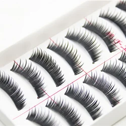 10 Pairs Natural False Eyelashes Fake Lashes Long Makeup 3d Mink Lashes Extension Eyelash Mink Eyelashes Beauty Extensions Tools