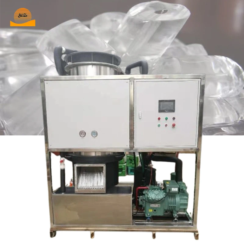 1/2/3/5t 5000kg/24h Ice Machine Automatic Powerhouse Ice Tube Machine