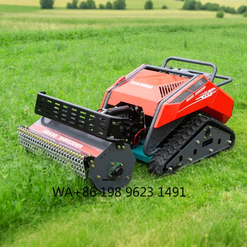 

zero turn crawler mower, intelligent remote control robot grass cutter.Multifunctional agriculturalandforestrymachinery