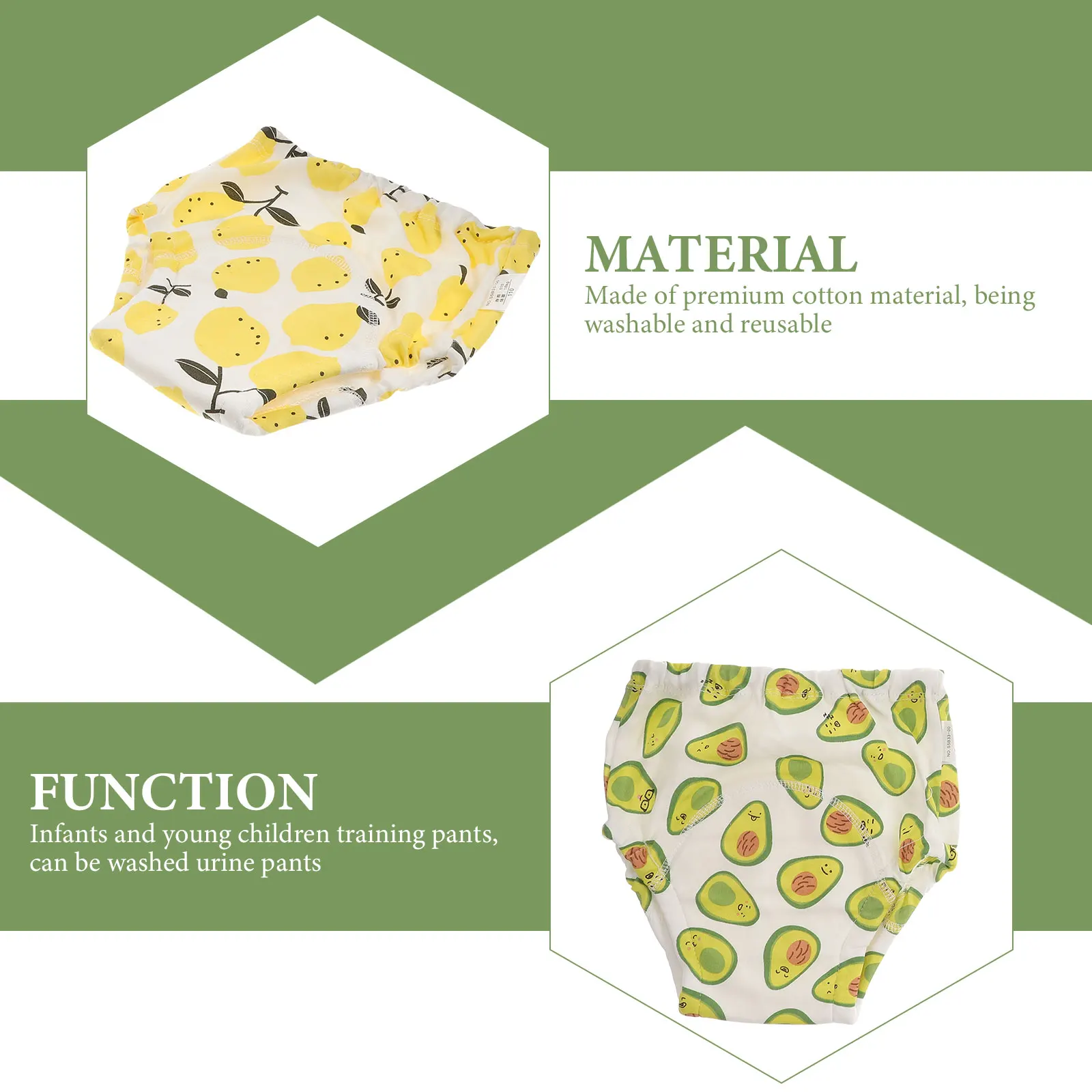 

2 Pcs Potty for Toddlers Training Pants Boys Newborn Girls Cotton Waterproof