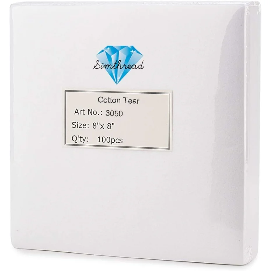 

Simthread Tear Away Machine Embroidery Stabilizer Backing - 1.8 Ounces Medium Weight