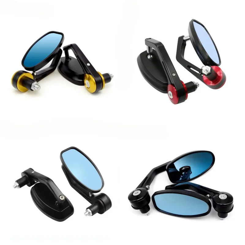 

Aluminum Alloy Motorcycle 22mm Handlebar End Mirror Rearview Mirror Universal For Honda Shadow Kawasaki Suzuki GSR 600 GSXR 750