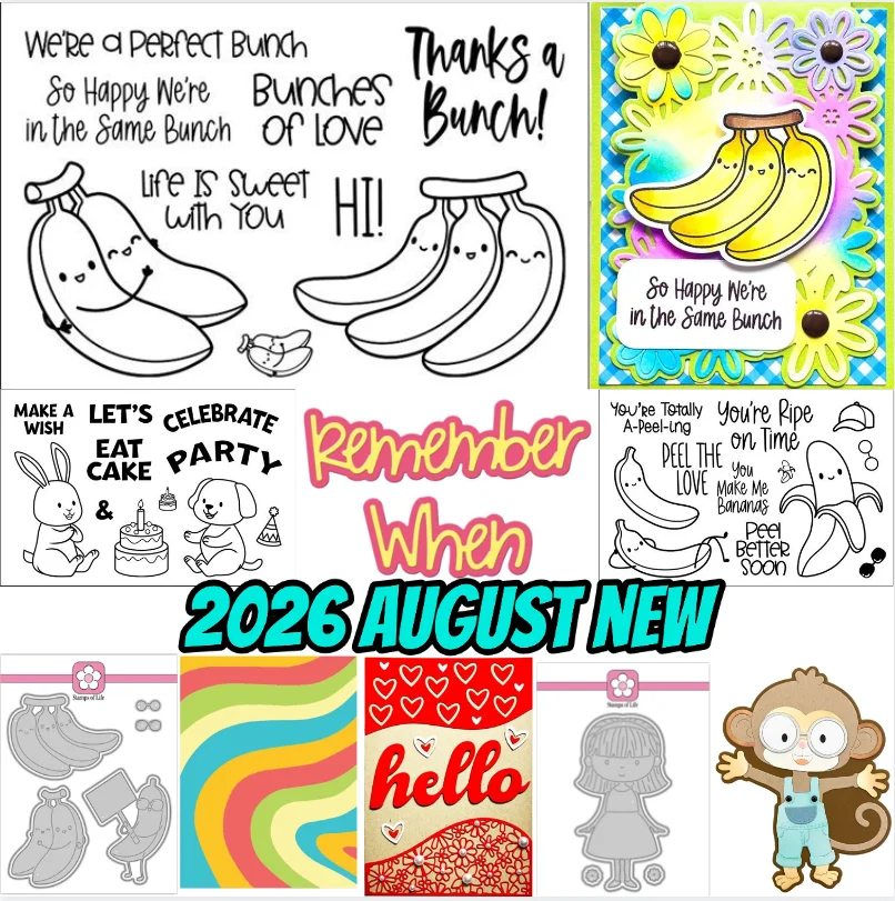Peeled Banana 2026 New Cutting Dies Scrapbook Diary Decoration Stencil Embossing Template DIY