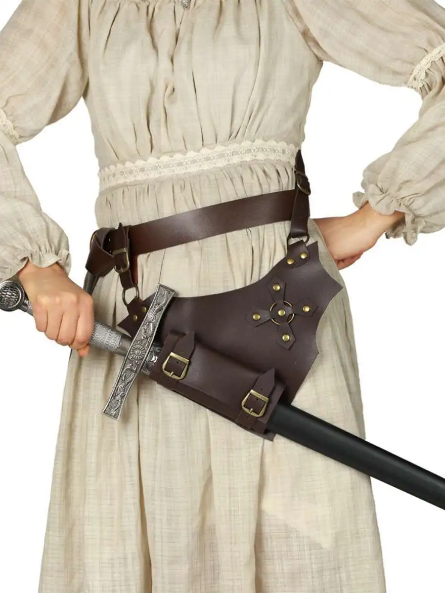 Średniowieczny krzyż, rycerz, pochwa na miecz, nóż wikinga, miecz, Halloween, cosplay, broń, akcesoria do kostiumu scenicznego Wi Hot S