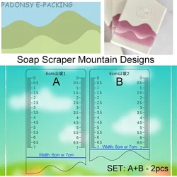 Handmade Soap Scraper and Shaping Tool Mountain Shape Scrapers Shaping Tool Various Soap Designs Customzied