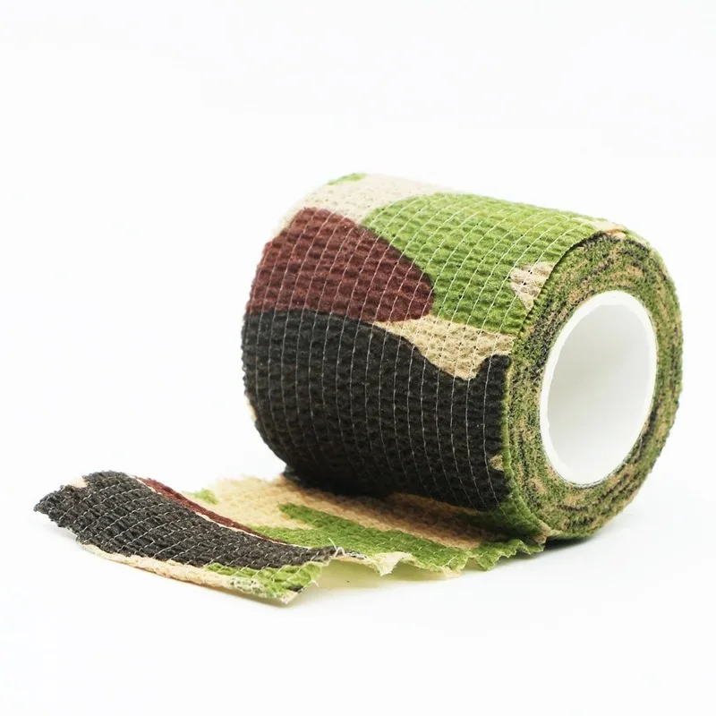 1pc Camouflage Invisible Tape Camo Form Reusable Self Cling Camo Hunting Rifle Fabric Tape Wrap Outdoor Camping Auxiliary Tool