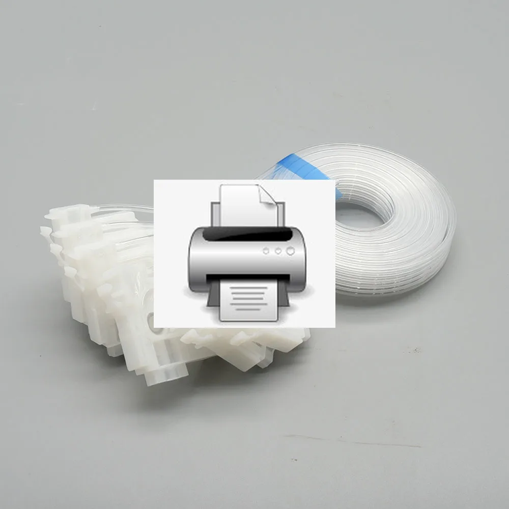 

1 комплект печатающей головки L800 DTF, демпфер чернил для принтера Epson L801 L805 L810 L850 L1800 L1300 L1455 с 2-метровым шлангом для чернил