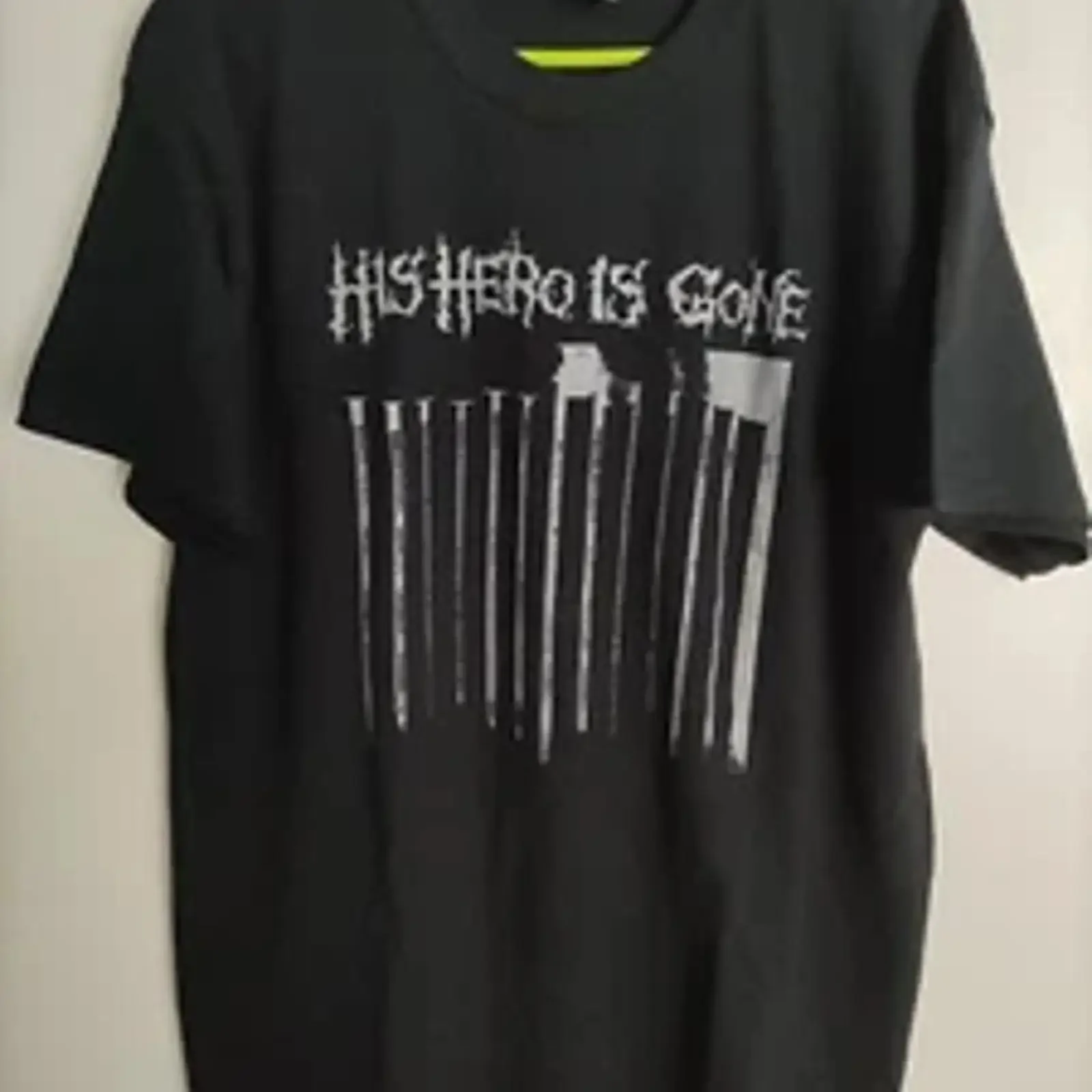 Camiseta His Hero Is Gone, estilo hardcore punk, d beat, crust, anti cimex, vintage, lavada, elegante, para uso diario, unisex, versátil