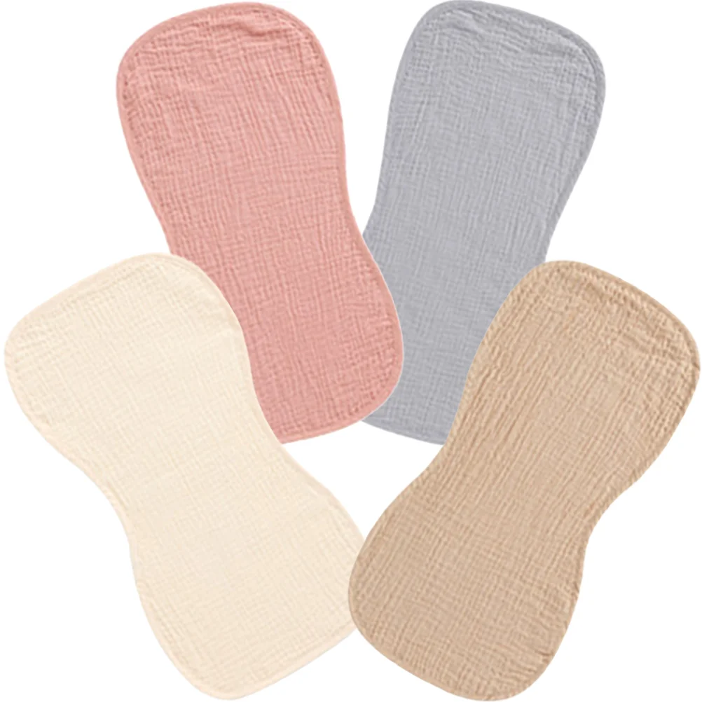 

4 Pcs Sweat-Absorbing Towel Burp Cloth Newborn Baby Towels Infant Toddler Cloths Washcloths Burping Rags Saliva Absorbent