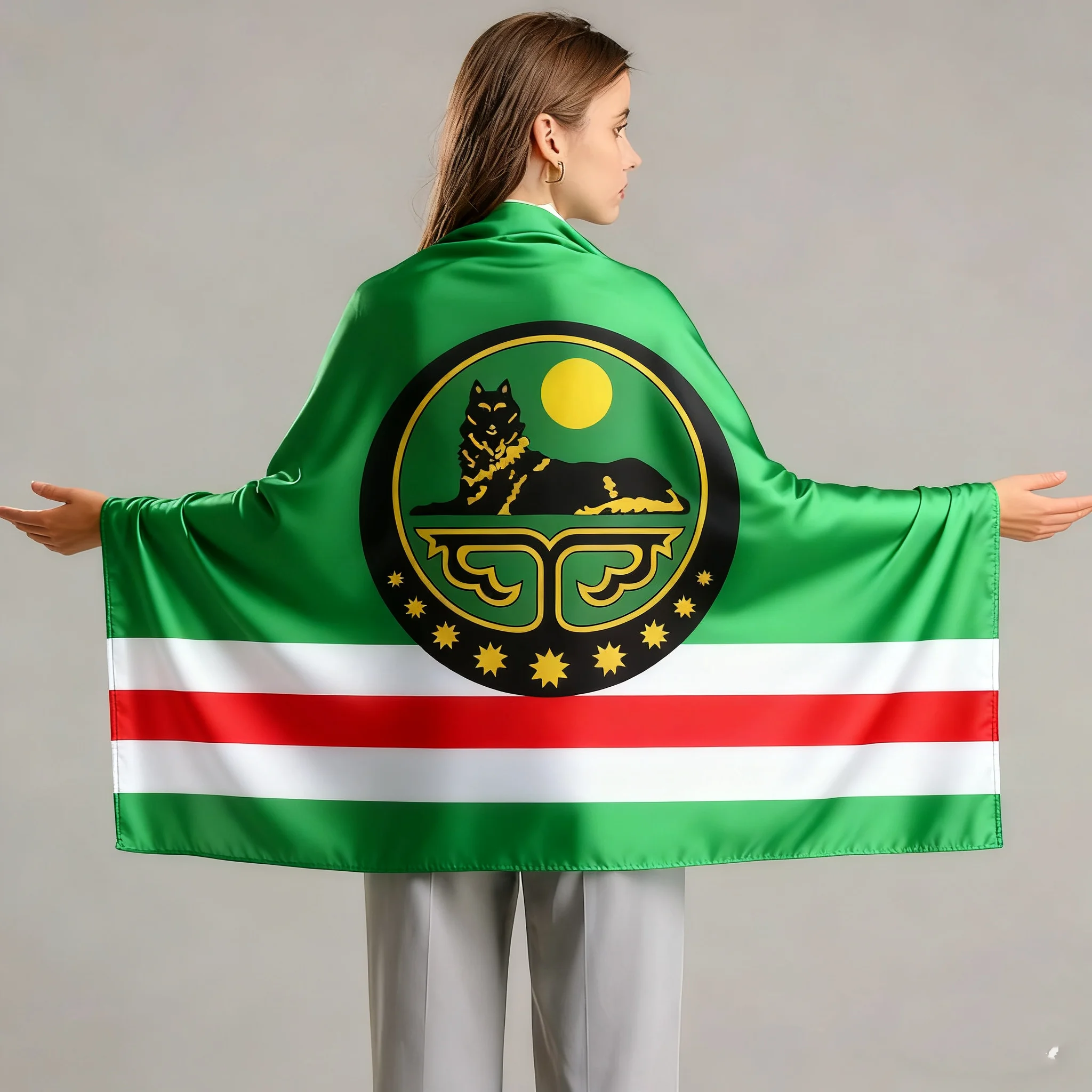 FLAGap 90*135cm Flag of Chechnya One of the state symbols of the Chechen Republic in the Russian Federation flag