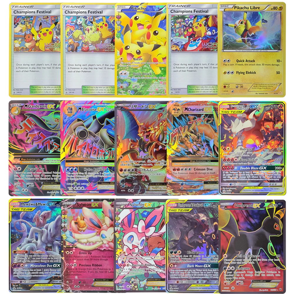 

Коллекция фольги PKM PTCG Charizard Pikachu Mew EX Sylveon Singl Голографические карты PKM PROXY Card Хобби Редкая коллекция Битва