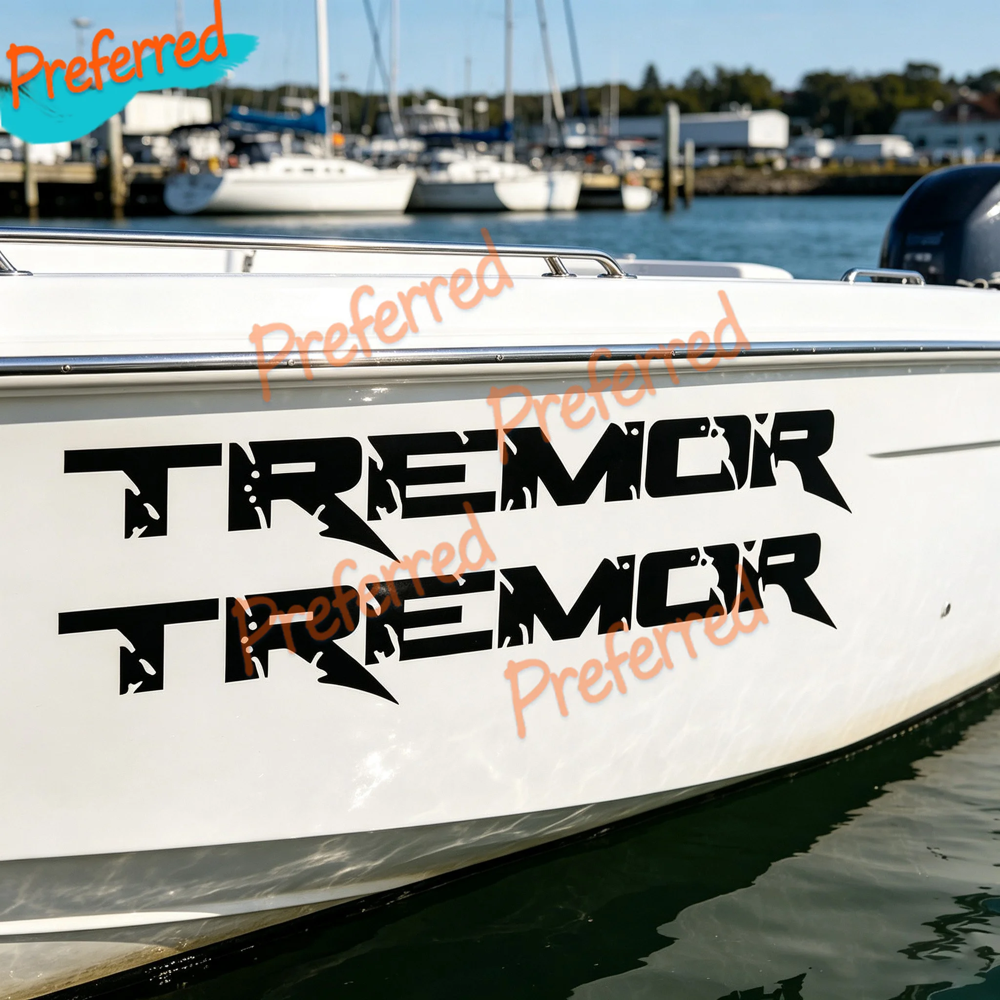 2x Decal Set for Tremor Bedside Fits Off-road Truck Vinyl Stricker Graphic Many Colors - Customizable in Any Sticker Size