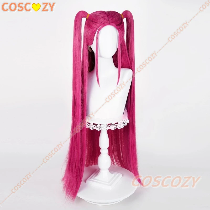 Lumi Mira Cosplay Perücke Anime KPop Dämon Cos Hunters Superstar Top Lange Rosa Perücken Mädchen Gruppe Frauen Halloween Party Perücken