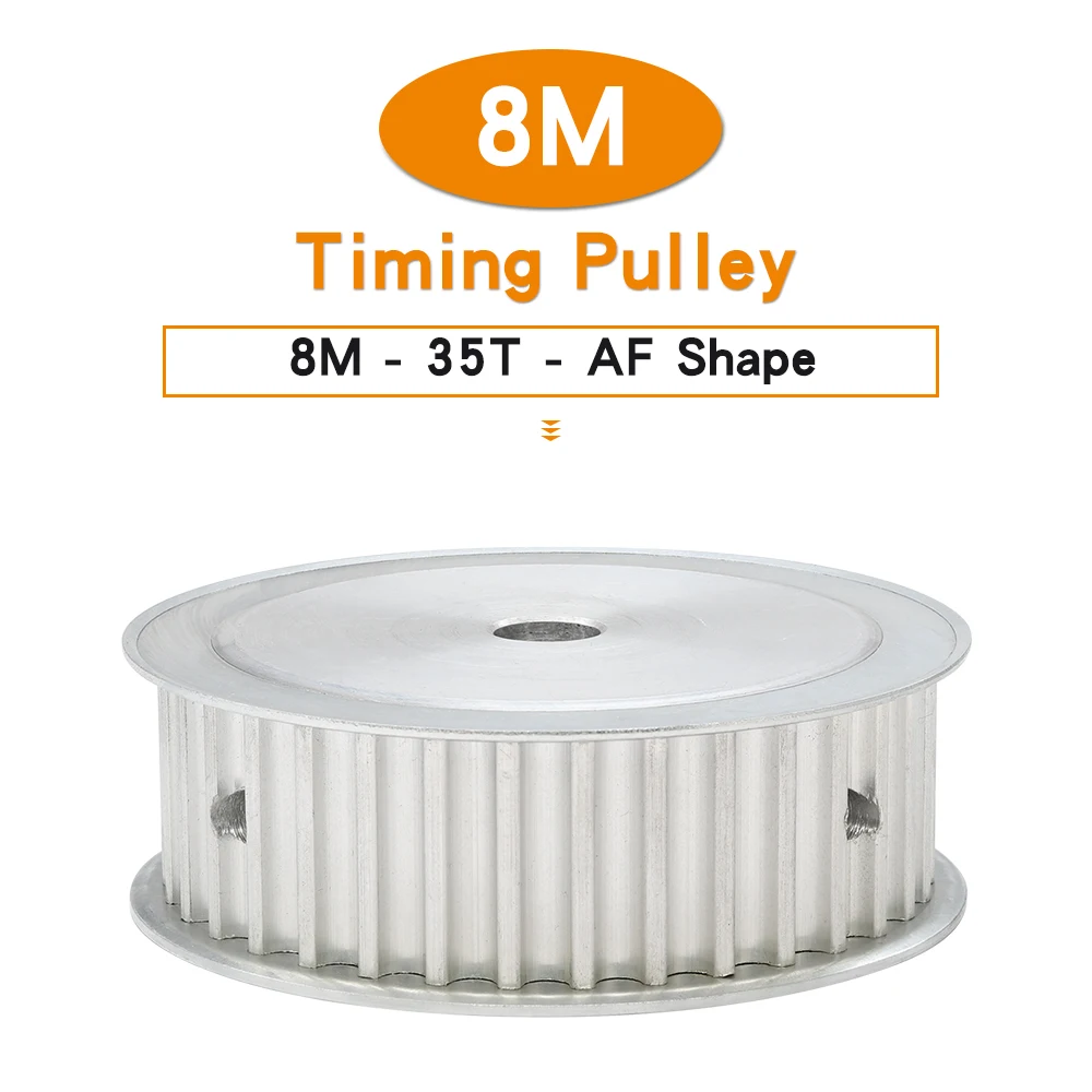 

8M-35T Toothed Pulley Teeth Pitch 8mm Bore Size 8/10/12/12.7/14/15/16/17/19/20/25mm Alloy Wheel For 8M Timing Belt Width 30/40mm