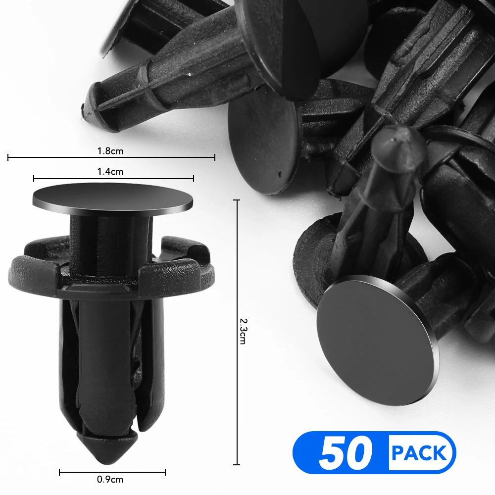 8mm Hole Door Rivet Plastic Clip Fasteners Black Cars Lined Cover Barbs Rivet Auto Fasteners Retainer Push Pin Clips Tool