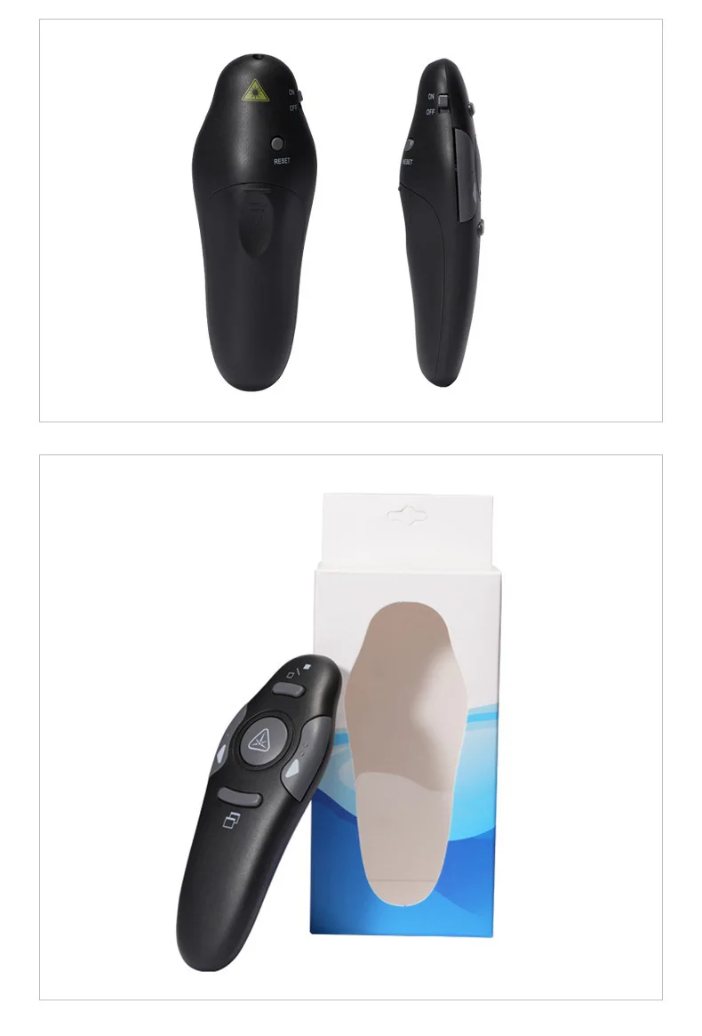 2.4 جيجا هرتز USB لاسلكي قوة العرض PPT الوجه القلم مؤشر الفرس مقدم مع الضوء الأحمر التحكم عن بعد للمعلم