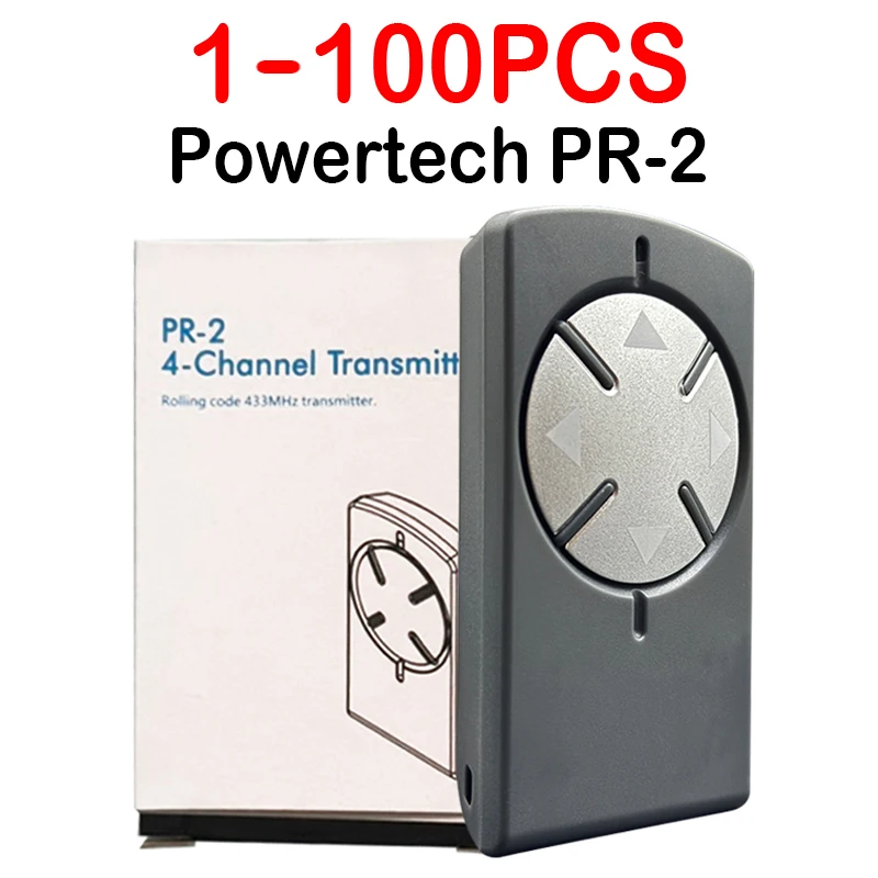 Nouvelle télécommande de porte/porte de Garage Powertech PR1 PR2 PR4 433.92MHz Code roulant pour transmetteur de porte électrique Powertech PR-2