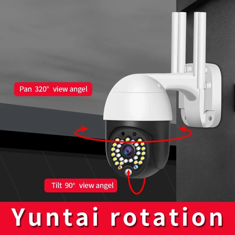 2 МП Водонепроницаемая беспроводная Wi-Fi скоростная камера наружная Купольная Wi-Fi камера YCC365 с приложением для безопасности Двухканальная аудио Обнаружение движения