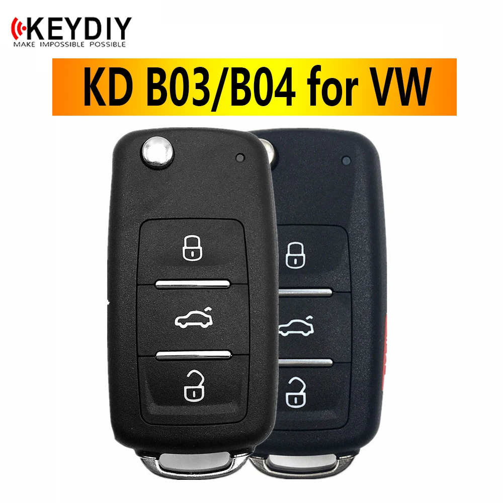 

1/5/10pcs KEYDIY KD B08-3/4 for VW KD900/KD MINI/KD-X2 KD-MAX Key Programmer B Series Remote Car Key