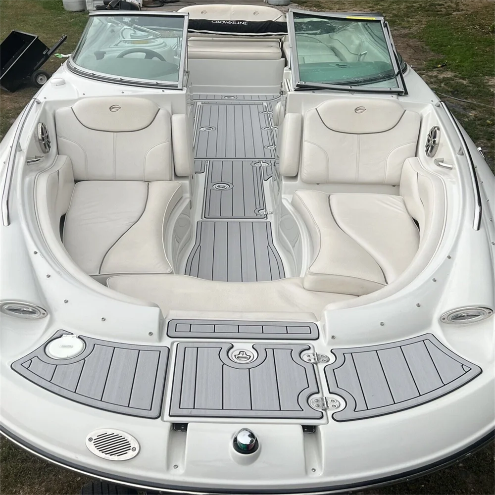 

2007 Crownline 240EX Cockpit Mat Boat EVA Faux Foam Teak Deck Floor Pad