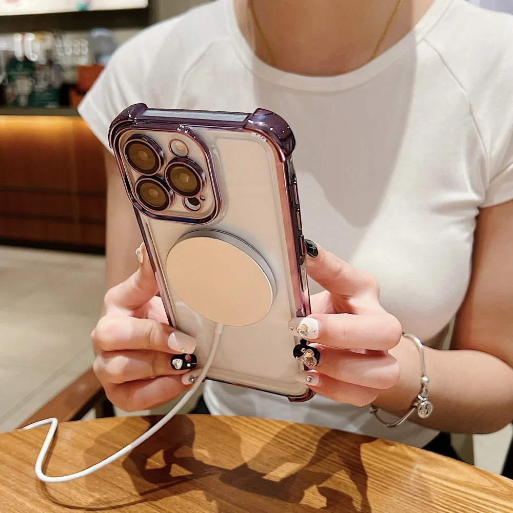 Beschichtete magnetische kabellose Ladehülle für Google Pixel 9 9A 9 Pro XL, stoßfeste TPU-Schutzhülle