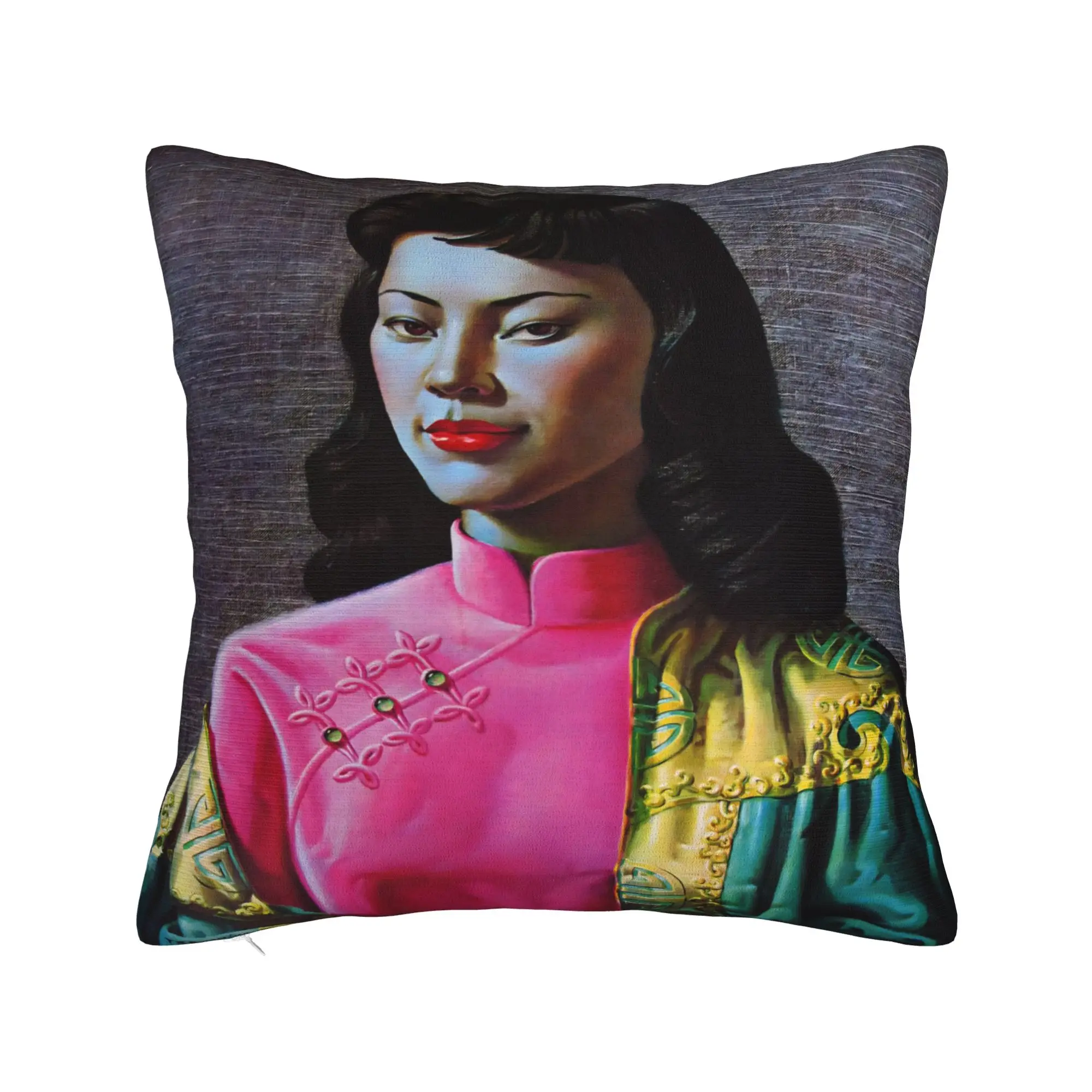 Miss Wong Vladimir Tretchikoff  Printing Pillowcases Cushion Cover  Pillow Covers New Style Bed Decorations