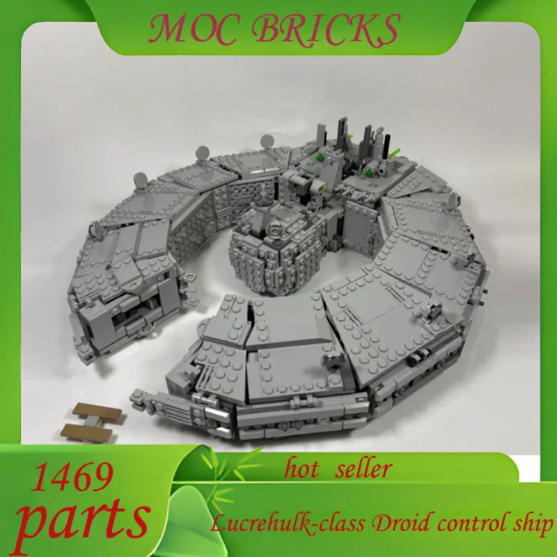 

Customize 1469 Parts MOC Spaceship Series Lucrehulk-class Droid Control Ship DIY Bricks Model Education Assembly Toy Gifts