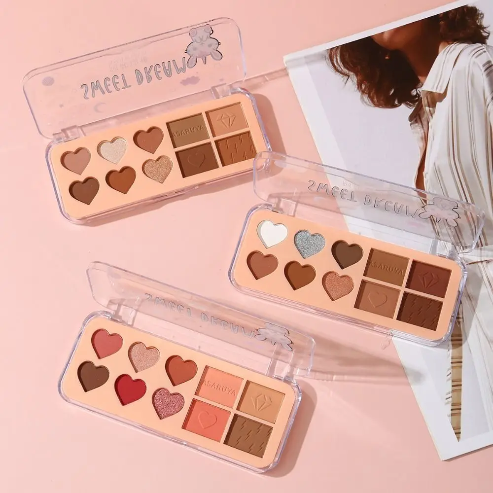 スイートポータブル折りたたみ式アイシャドウ防水長持ちビューティーメイクアップキットミニカラフルアイシャドウパレットアイズ