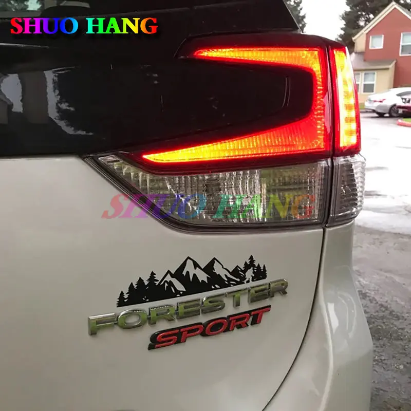 Sasquatch الأشجار الجبلية الشارات ، شعار سيارة ديكور ملصقات الرسم ل سوبارو 'فورستر CrossStrek Outback صعود الملحقات