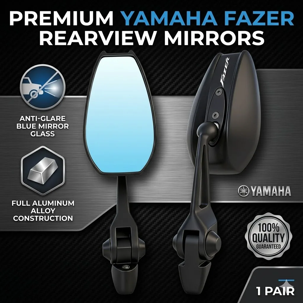 

Universal All-aluminum High-end Motorcycle Rearview Mirrors HD Convex glass For Yamaha FZ1 FZ6 FZ8 FZ-1 FZ-6 FZ-8 Fazer 150 250
