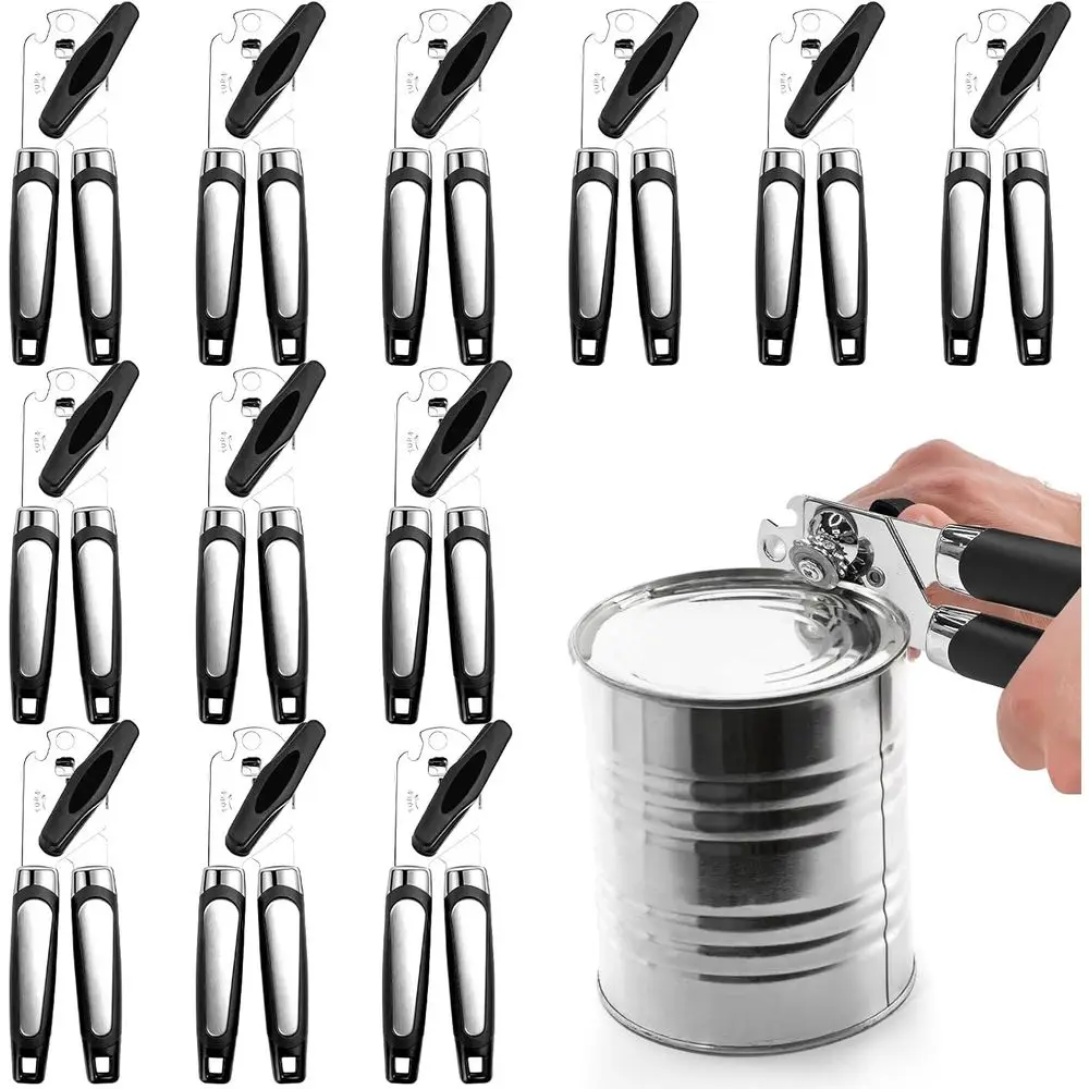 

Набор из 12 многофункциональных ручных открывалок для банок и бутылок с гладким краем, лезвием и удобной рукояткой для быстрого открывания