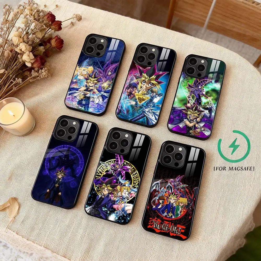 Yu-Gi-Oh Anime Phone Case For iPhone 17,16,15,14,13,12,Plus,Pro,Max For Magsafe Magnetic Wireless Charge