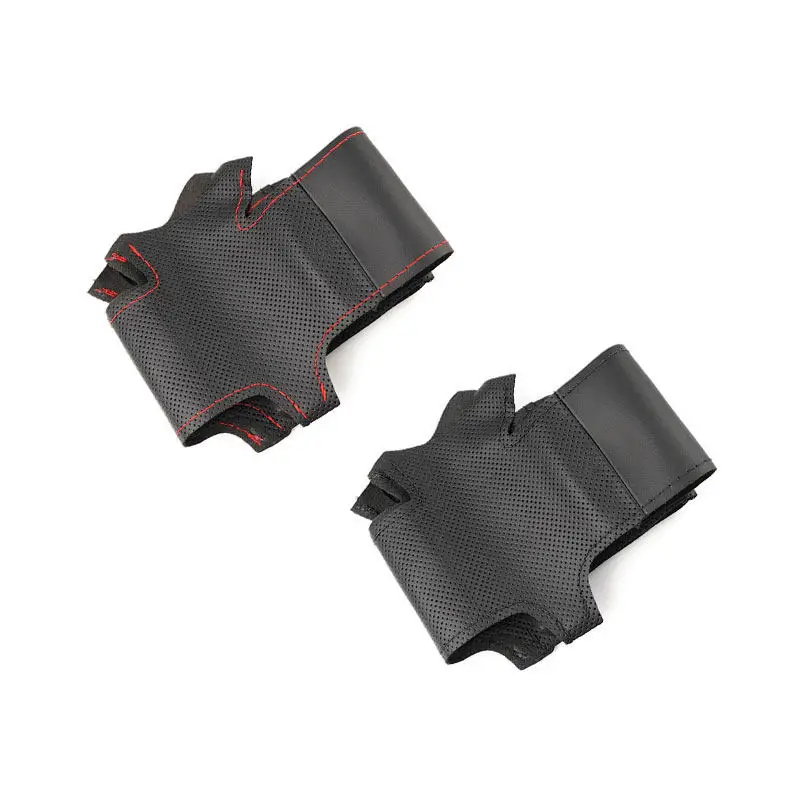 Car Steering Wheel Microfiber Perforated Leather Cover Trim For Chevrolet Blazer 2019-2022 Silverado 3500HD Suburban 2020 2021