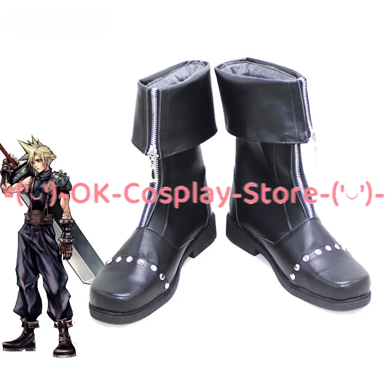 

Cloud Strife Cosplay Shoes FF7 Cosplay Prop Halloween Carnival Boots PU Shoes Custom Made