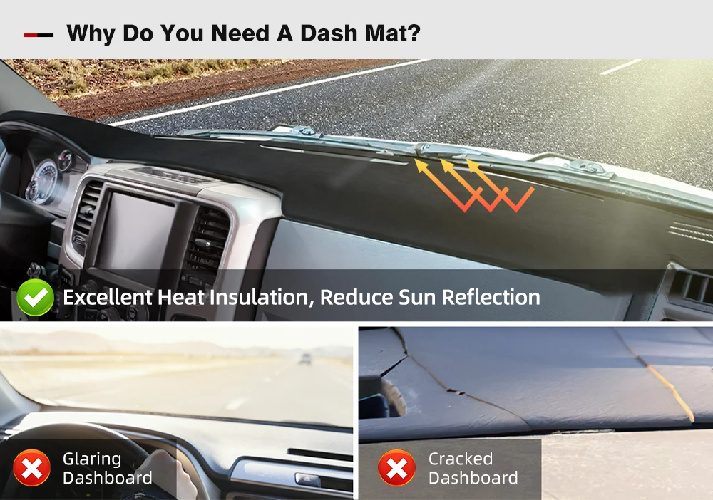 Für Toyota Avensis 2003-2008 Armaturenbrett-Matte Sonnenschutz Anti-UV-Teppiche Auto-Zubehör Armaturenbrett-Abdeckung – Detail 3