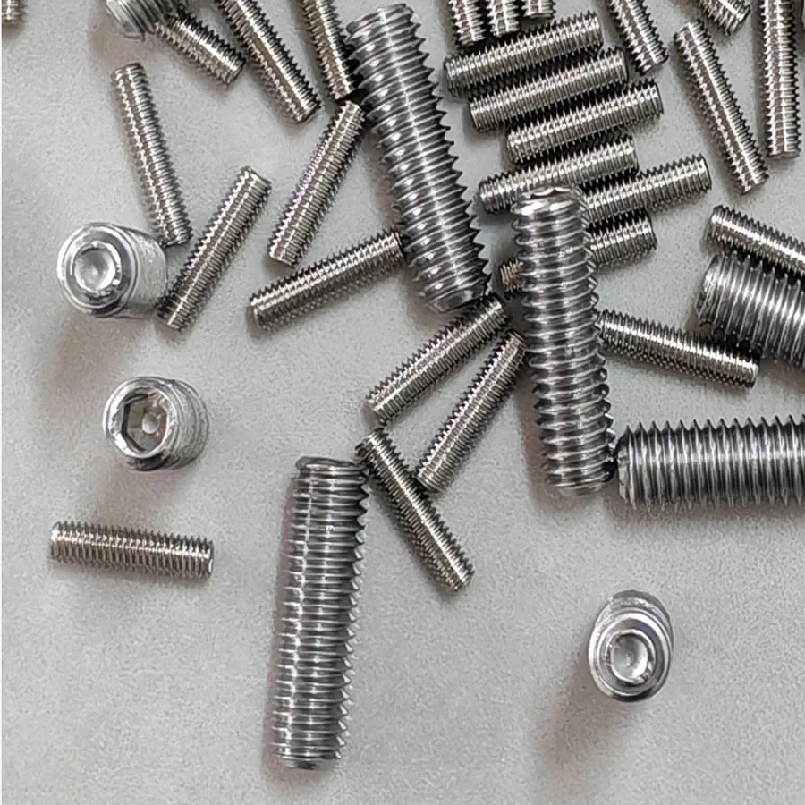 

SUS304 Stainless Steel DIN916 Cup Point Set Screw, 5/16-18 UNC 5/16-24 UNF Hex Socket Headless Allen Grub Bolt