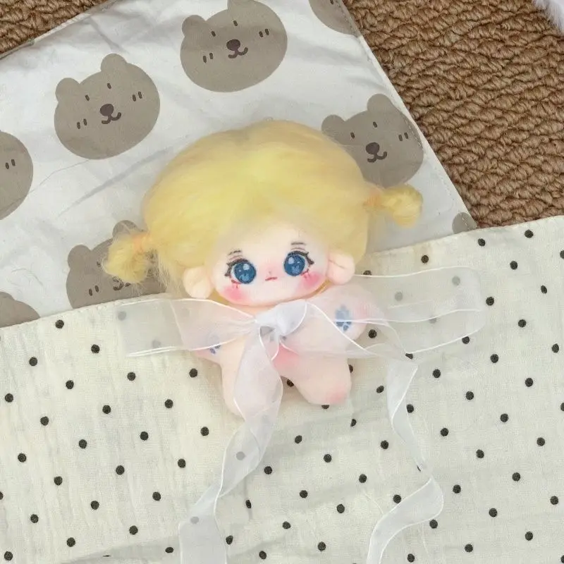 Cute 10cm cotton doll plush toy with fluffy hair series - star-shaped gift doll view 5