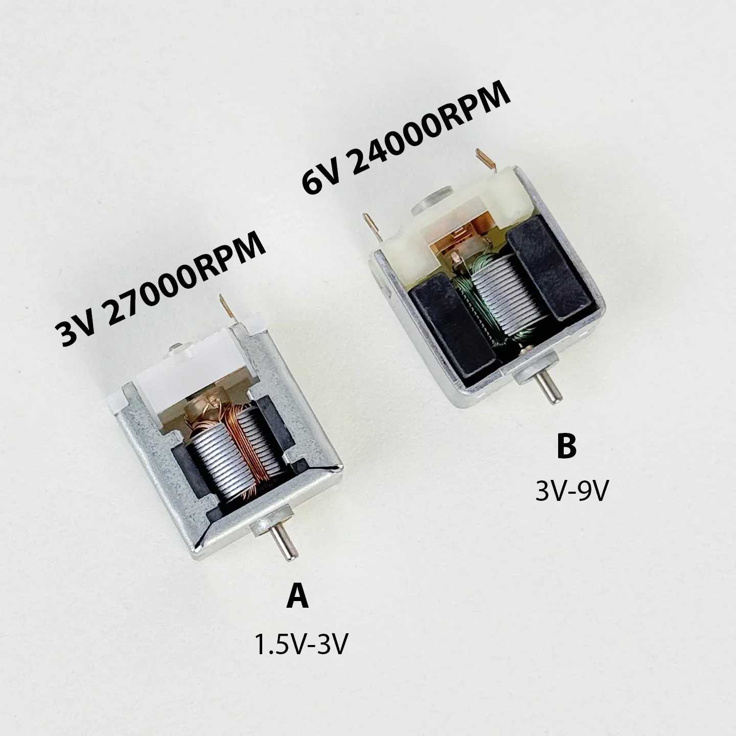 1PC Mabuchi Micro 020 Bare Square Motor DC 3V/ 6V High Speed for Hobby Toy RC HO Model Slot Car