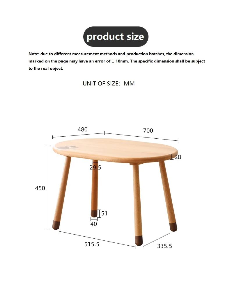 Hot Sale Children Learning Desk Modern Height Study Studying Table Desk for Kids