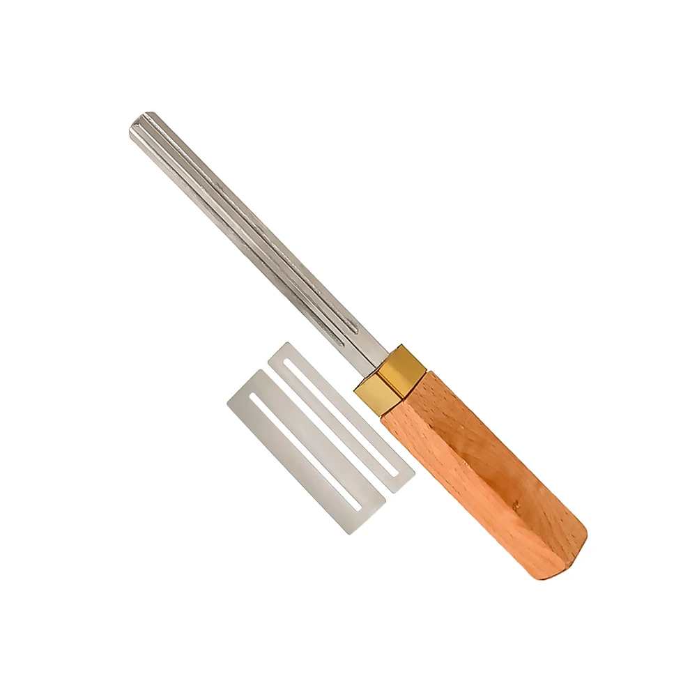 Diamond Guitar Fret File, Extra Narrow, Medium and Wide Accessory, 4 Edges with 2 Pieces of Fingerboard Protector