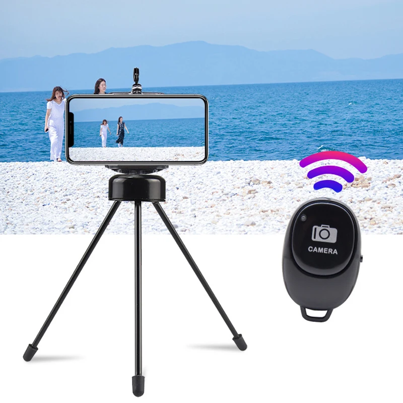 โทรศัพท์มือถือบลูทูธไร้สายรีโมทคอนโทรลเซลฟี่บันทึกสดเร็วอุปกรณ์เสริมฉากยึดวิดีโอสั้นสำหรับถ่ายภาพ