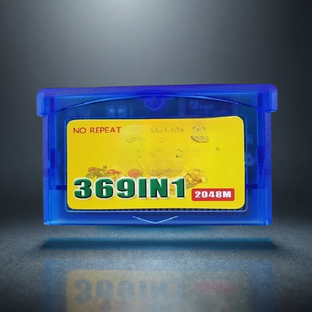 369 in 1 GBA  Game Cartridge 32-bit Retro Game Combo Card English Holiday Gift for Kids