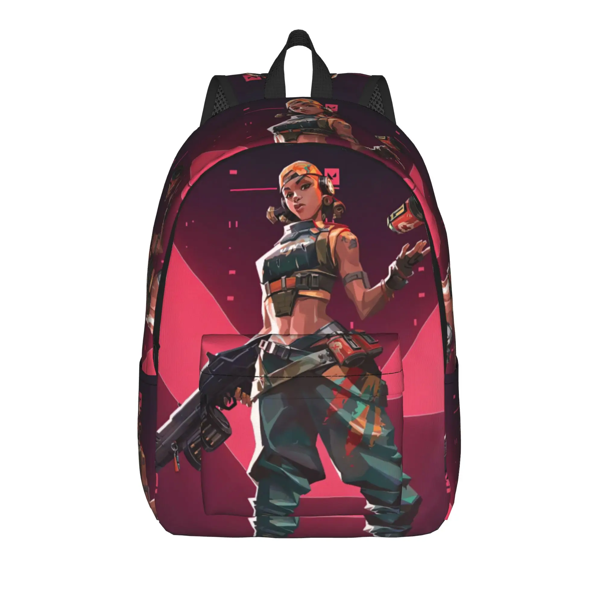 Raze Backpack V-Valorant Outdoor Style Backpacks Boy Colorful Durable School Bags Kawaii Rucksack
