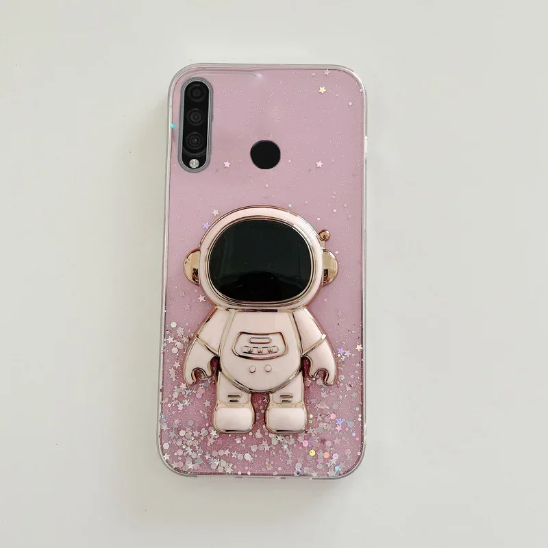 ستار بريق رائد الفضاء حالة لهواوي P20 P30 P40 P50 برو لايت Mate10 20 20X Y7 Y9 Y6P Y7P Y7A Y9A Y9S لينة الكريستال بلينغ غطاء