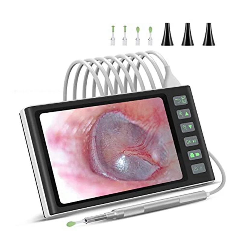 Digital Otoscope Set Kit With 7-Inch Screen Ear Camera Set Visual Ear Scoop Supports Photo Snapshots And Video Recording