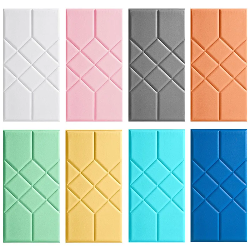 Thickened Self-Adhesive Headboard Soft Bag Anti-Collision Tatami Wall Paste Bedroom Wall Surrounding Background Decoration