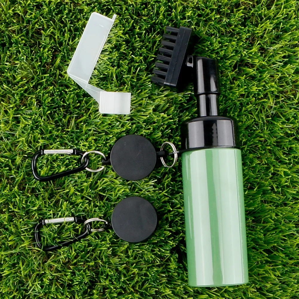 

1 Pc Magnet Buckle Golf Cleaning Club Brush 21*4.8cm ABS Nylon Practical Golf Accessories Simple Golf Club Cleaning System