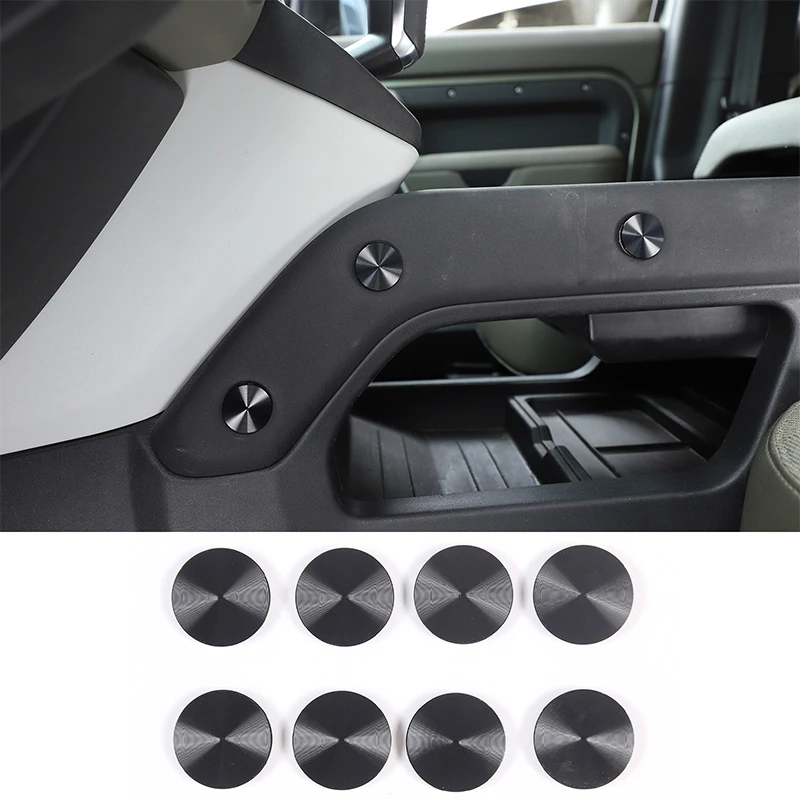 For Land Rover Defender 2020-2023 Aluminum Alloy Screw Covers on Both Sides of Center Console Interior Modification Accessories