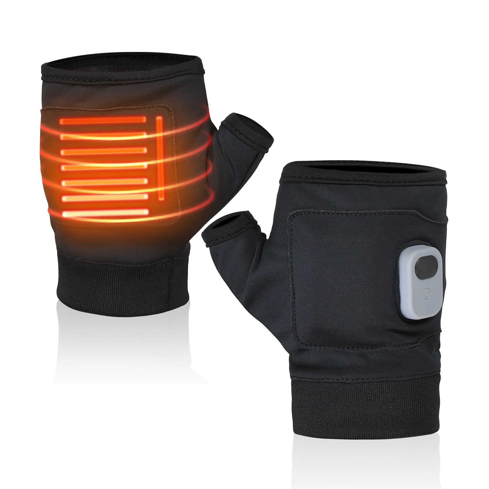 

Перчатки с подогревом без пальцев, цифровой дисплей, 3 температурных режима, 1800 мАч, быстрая зарядка Type-C